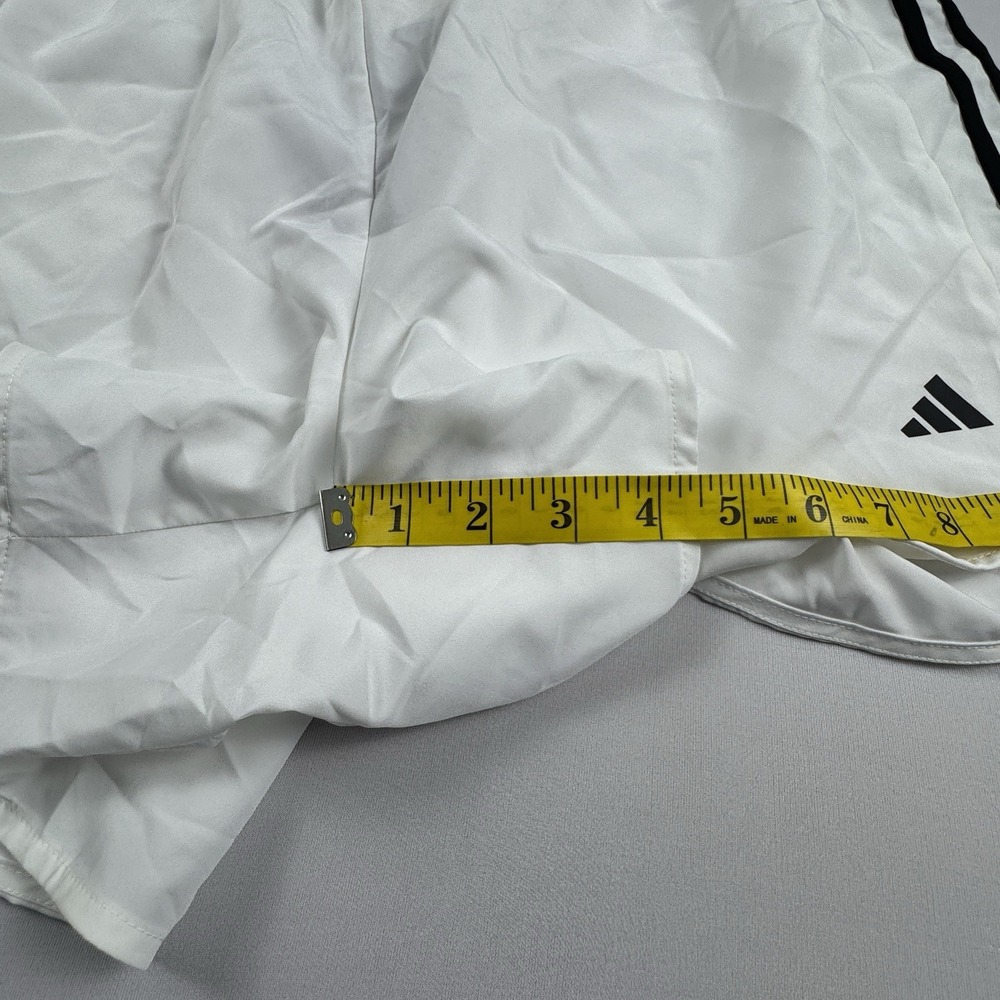 ADIDAS Womens Size XL 3 Stripes High Rise Athletic Training Shorts Aeroready Run - Picture 12 of 13